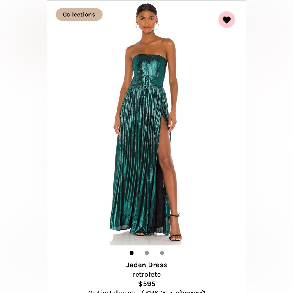 Retrofete Jaden Dress in Emerald Green